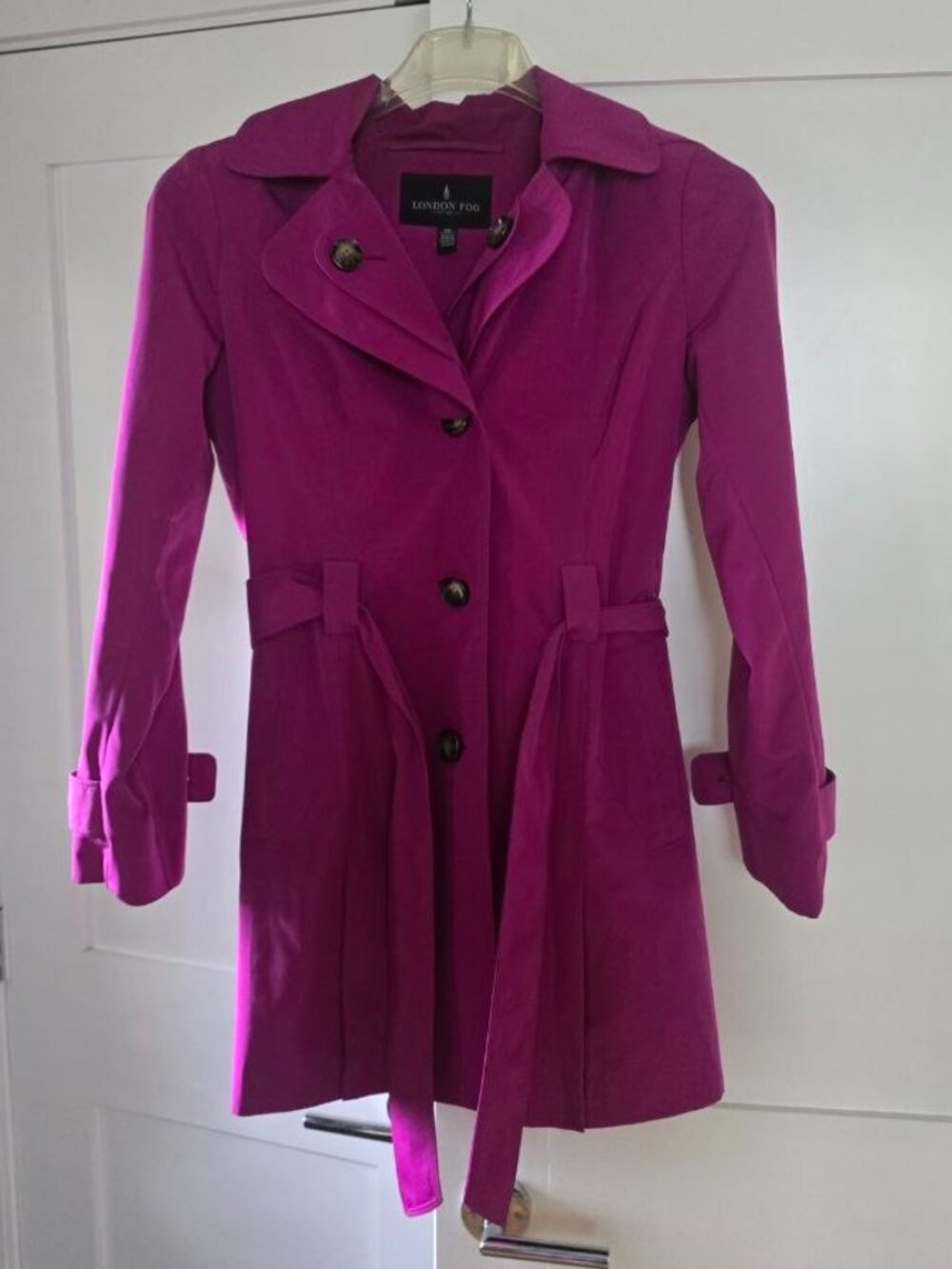 London Fog Size PM trench coat with belt